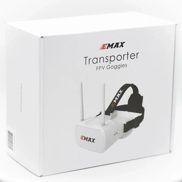 EMAX USA Official Tinyhawk 5.8G 48CH Diversity FPV Goggles 4.3 Inches Headset Dual Antennas 4.2V 1800mAh Battery For RC Drone