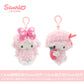 Genuine Sanrio Anime Kawaii Piano Keychain Stuffed Plush Toys Lamb Doll Pendant Pillow Ornaments Keyring Birthday Christmas Gift
