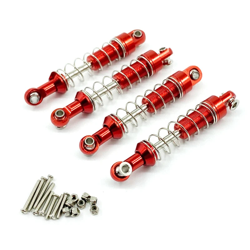 WPL C14 C24 MN D90 D91 D96 D99 D99S MN90 MN98 MN99S 4pcs Metal Shock Absorber Damper RC Car Upgrades Parts Accessories