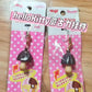 Hot Japanese Charms Resin Chocolate Mushroom Hello Kitty Keychains Bag Pendant Kawaii Cute Vintage Toys A Holiday Gift For Girls