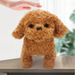 18CM Electric Simulation Puppy Plush Toys Interactive Dog Robot  Walking Barking Tail Wagging Toy for Kids Birthday Xmas Gift