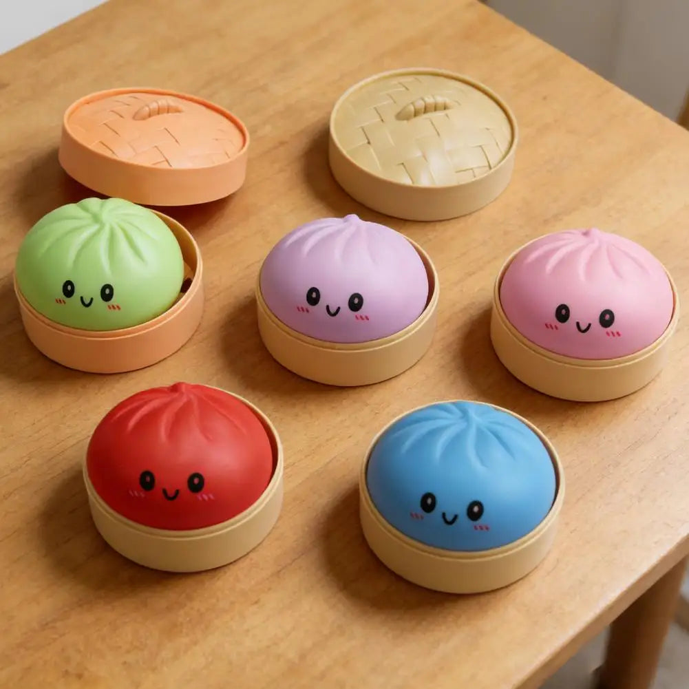 Giant Size Steamed Bun Squeeze Toy Glitter Simulated Food Dumpling Squishy for Office Desk Decor Fun Birthday Party Favors