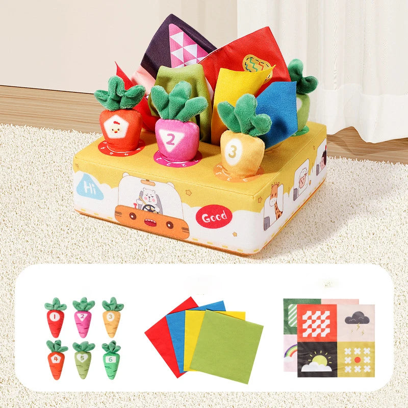 Soft Car Toy Set with Play Mat and 9pcs Vehicle for Baby Toys 12-18 Months Toddlers Car Boys and Girls Education Toys