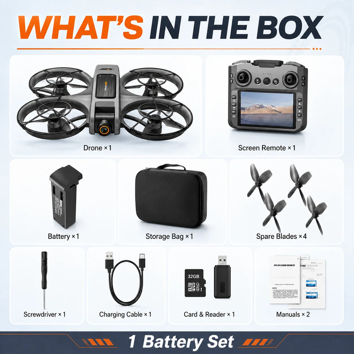 Drone Full Four Way Protection Modular 600mAh Battery Long Battery Life 40Mins Charging Strong Power Portable Outdoor RC Drone Toy