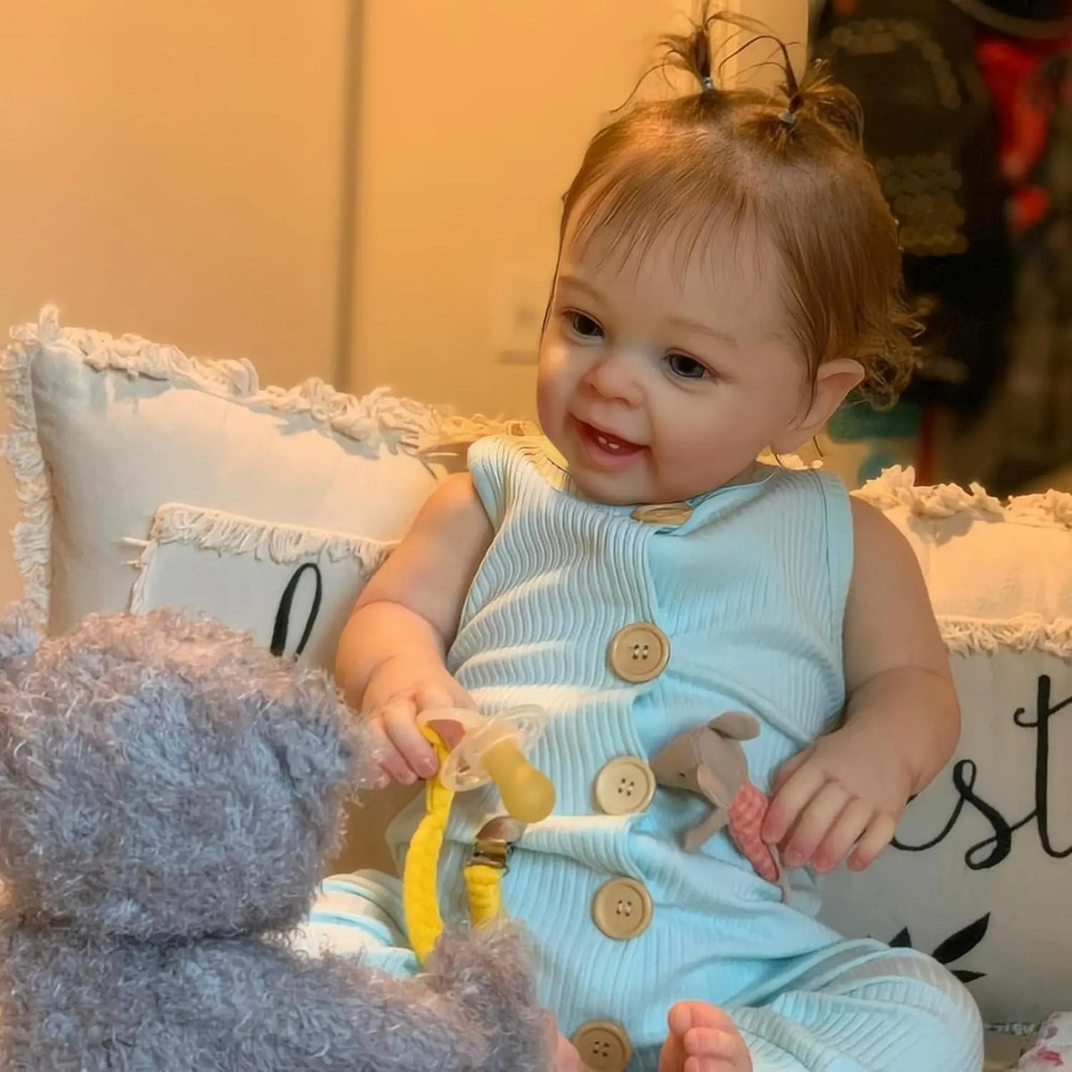 24 Inch 60 cm Realistic Reborn Baby Dolls Girl, Soft Vinyl Lifelike Newborn Toddler Doll, Real Looking Reborn Doll Toy Gift