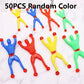 5-50 Pcs/set 9cm Sticky Toy Window Men With Sticky Hand Toys Color Plastic Suitable Feet For Adult