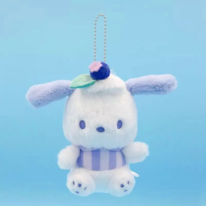 Sanrio Hangyodon Kuromi Melody Pachacoo Cinnamoroll Stuffed Plush Toys Pendant Cute KT Keyring Anime Keychain Christmas Gift