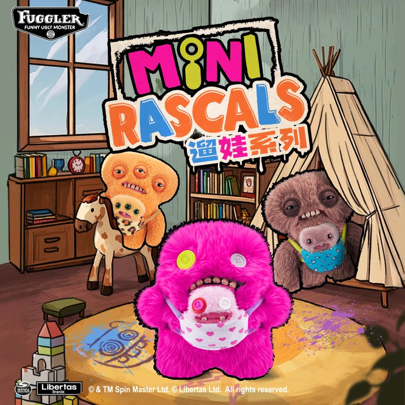 Original Fuggler Ugly Monster Plushies Toys Fuggs Teeths Stuffed Animal Funny Shark Laboratory Misfits Vacay Series Dolls 22CM