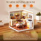 Rolife DIY Miniature Dollhouse Kit with Accessories Model Supply Store Kit with LED to Build Decent Birthday Gift