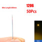 50pcs/bag 0402 0603 0805 1206 SMD Lamp Wired Micro Litz Led Pre-Soldered Chip Wired 30cm 3V DIY Railway Models Scenes Toy Light