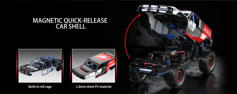 HYPER GO MJX H8P 1/8 4WD 3S Brushless Off Road Climbing Vehicle RC Remote Control Model Car Off-Road Children's Toys