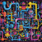 Sci-Fi Sewer 1000 Piece Jigsaw Puzzle Trippy