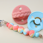 Pacifier Clip // Orange Dream