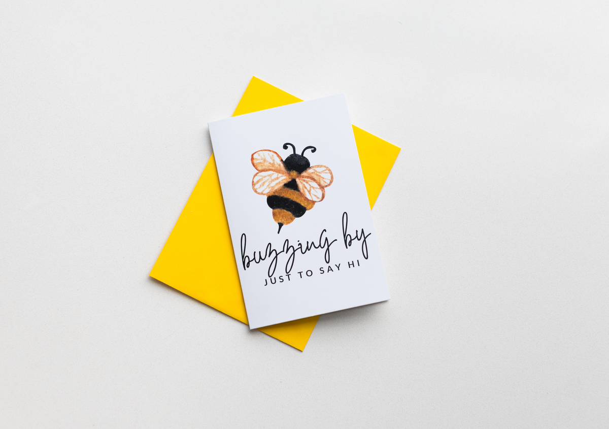 Buzzing By Greeting Card