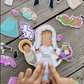 My Saint Thérèse, A magnetic wooden dress-up doll set