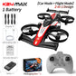 Look here! A mini car and drone combo - a dual-mode, multi-functional gift! One-button takeoff, stable hovering, racing mode, headless mode, and 360° aerial flips. The perfect Christmas gift or a fun birthday present!