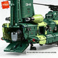KAVOWORLD Tandem Rotor Helicopter Building Blocks 1826pcs Heavy Transport Army Aircraft Construction Bricks Model Chinook Chopper Building Kit Helicopter Toy Airplane Brick Set Rotating Propellers Cargo Ramp Rollable Wheels D