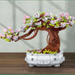 462PCS Bonsai Building Block Flower Creative Plant Cherry Blossom Tree Potted Bouquet DIY  Home Decoration Gifts Toys