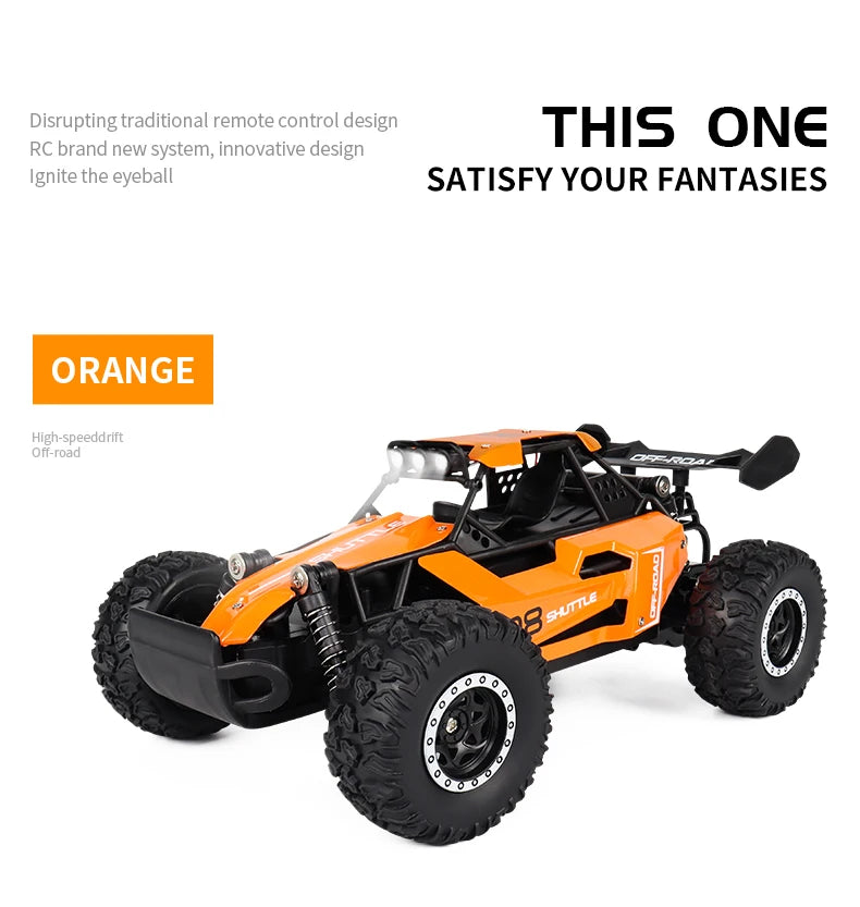 ZWN 1:16 2.4Gh Model RC Car With LED Lights 2WD Off-road Remote Control Climbing Vehicle Outdoor Cars Toys for Boys Girls Gifts
