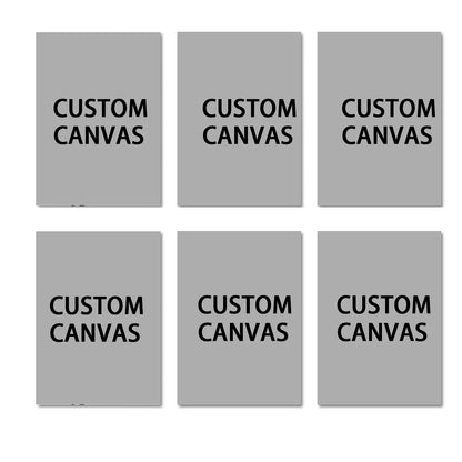 6pcs/set Custom Canvas Prints Photo Wall Art Personalized Poster for Family Life Pet Animal Birthdays Wedding Scenery Home Decor