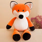 Kawaii Stuffed Plush Animals Soft Dolls Set - Jungle Lion Elephant Tiger Dog Fox Monkey Deer - Children's Gift Baby Kids Hobby