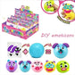New Smushers Squishy Pinch Pressure Ball DIY Emoticons Dog Face Slow Rebound Squeeze Squishy Soft Decompression Adult Fun Gifts