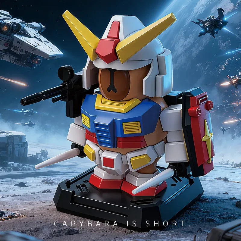 Capybara Creative Capybara Robot Mecha Kits Assembly Model Toy Mecha Armor Set Decorations, Birthday Toys Gifts for Kids