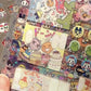 8pcs Japanese anime Tamagotchi Style pixel graph Cut film sticker desktop phone shell decoration Hand account diy accessory toy