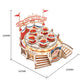Robotime ROKR Magic Amusement Park Wooden Toys DIY Music Box Moveable 3D Wooden Puzzle for Kids Gifts for Christmas EA