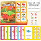 Montessori Baby Busy book My First Quiet Book Paste Early Learning Education Toy Children Toy Matching Game for Babies 2 3 Year