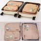 Kawaii Miffy Cute Luggage Bag Three Piece Set Storage Bag Luggage Sorting Travel Clothing Sub Packaging Bag Gift Toy for Girl