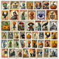 50pcs Cartoon Halloween Stamp Graffiti Stickers for Decorative Scrapbooking Stationery Handbook Skateboard Suitcase Sticker