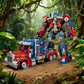 624 pieces of red robot building blocks, suitable for desktop decorations, Christmas, Halloween, and birthday gifts.