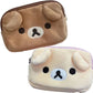 Cartoon Peripherals Rilakkuma Makeup Storage Bag Cute Anime Bear Kawaii Portable Storage Bag Wholesale Surprise Couple Gift