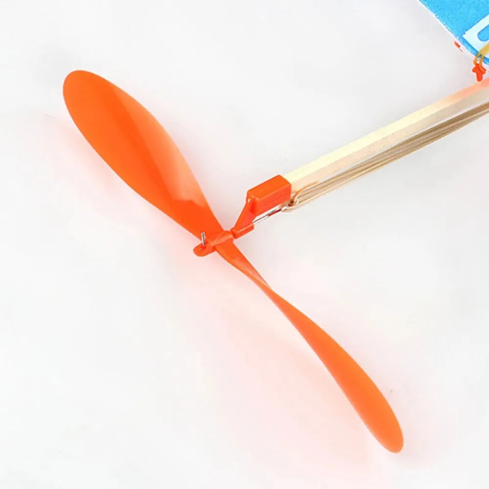 Rubber band airplane powered glider airplane set small ornaments flying games playing children, students and adults outdoor spor