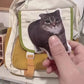 Oiiaioooooiai Cat Voice Keychain with Sound Decompression German Kitten Voice Reverses Cat Voice