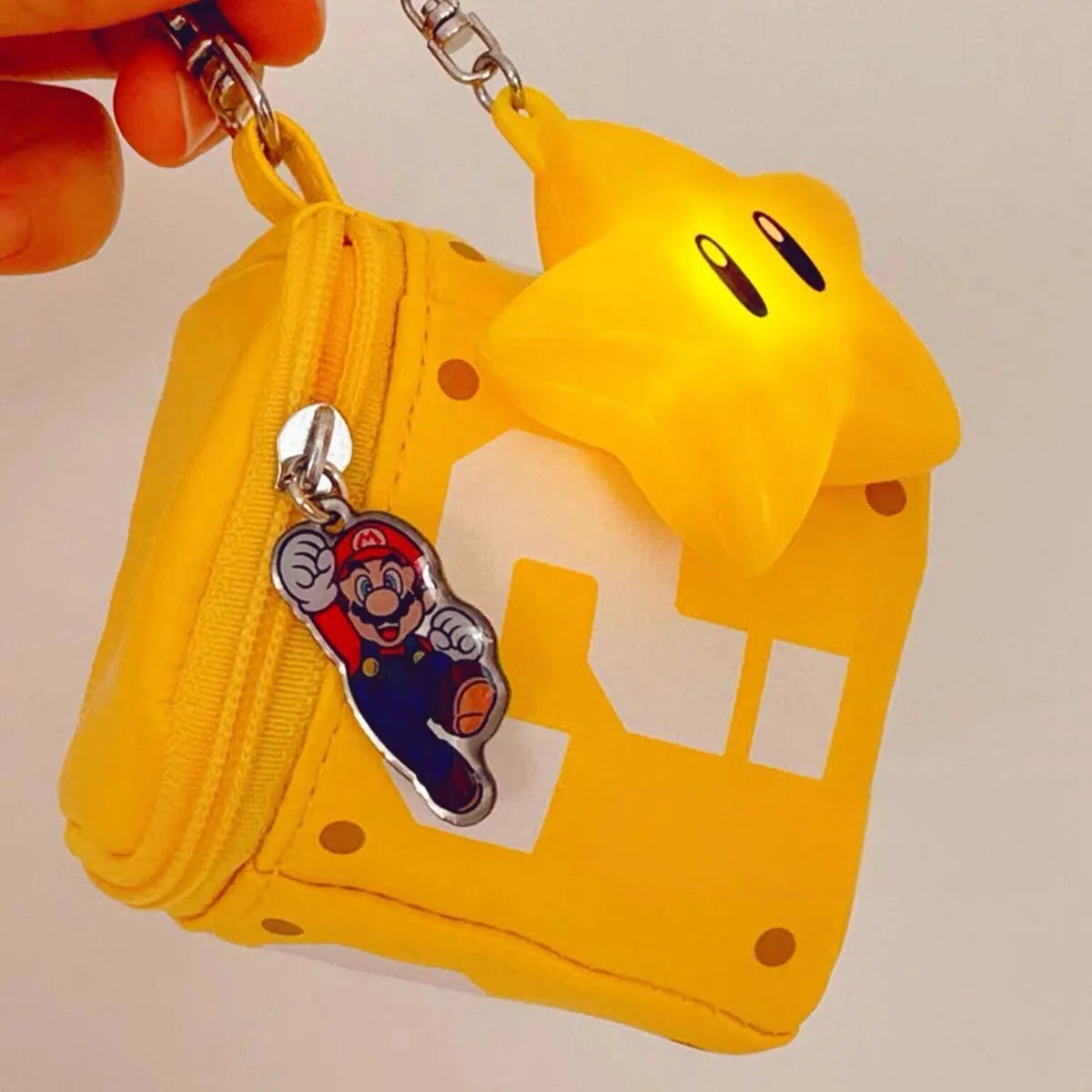 New Japanese Super Question Mark Pendant Cartoon Cute Lipstick Storage Bag Headphone Bag Creative Question Mark Mini Bag Pendant