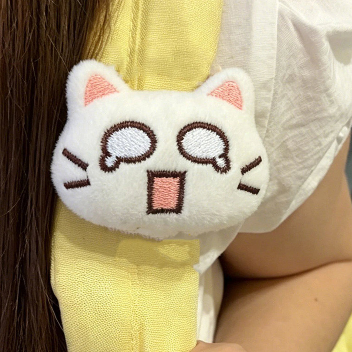 Kawaii Kitten Plush Bag Pendant Mini Cat Plush Doll Cartoon Plush Doll Bag Charms Soft Animal Stuffed Student Gifts