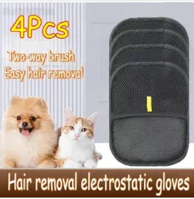 Dog Glove Brush Cat Hair Glove Wool Removal Glove Reusable Pet Hair Remover Grooming Mitt for Shedding Cats and Dogs