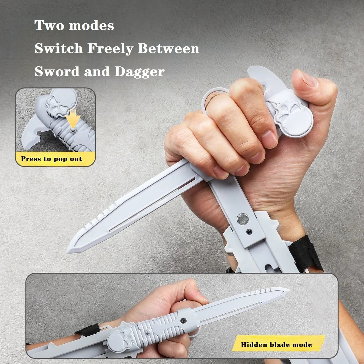 Assassin's Sleeve Sword Retractable Rotatable Hidden Blade Toy Child Toy Interactive Cosplay Props Game Toy Party Gift