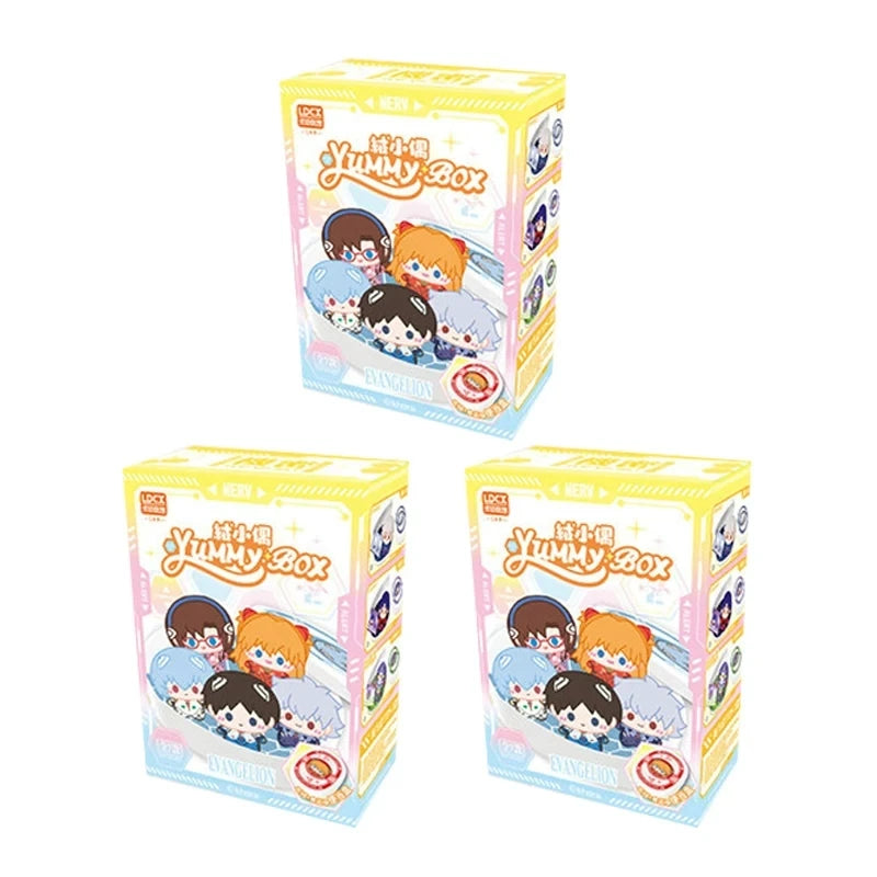 In Stock Genuine LDCX EVANGELION EVA Doll Yummybox Plush Blind Box Lunch Box Bento Box Ikari Shinji Anime Peripheral Toys Gifts