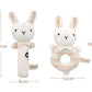 Baby Plush Rattle Cartoon Animals Crib Mobile Bed Bell Toys 0-12 Months Infant Toddler Early Educational Toy for Newborn  Gifts