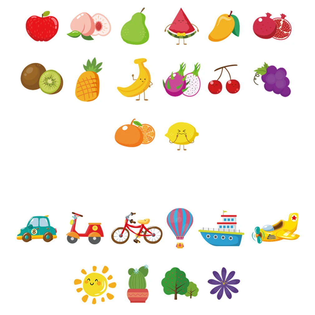 Montessori Toys Bump Card Game Playing Card Game Memory Training Matching Card Game Children Kids Animal Cognitive Education Toy