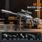 Full Auto Electric Water Gun Toy with Flashing Light Rapid-Fire Motorized Blaster for Summer Outdoor Fun & Kids Play Game