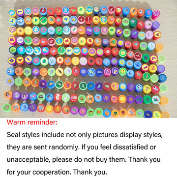 20pcs Assorted Stamps for Self-ink Stamps Toy Anima Smiley Face Seal Scrapbooking DIY Painting Photo Album Decor