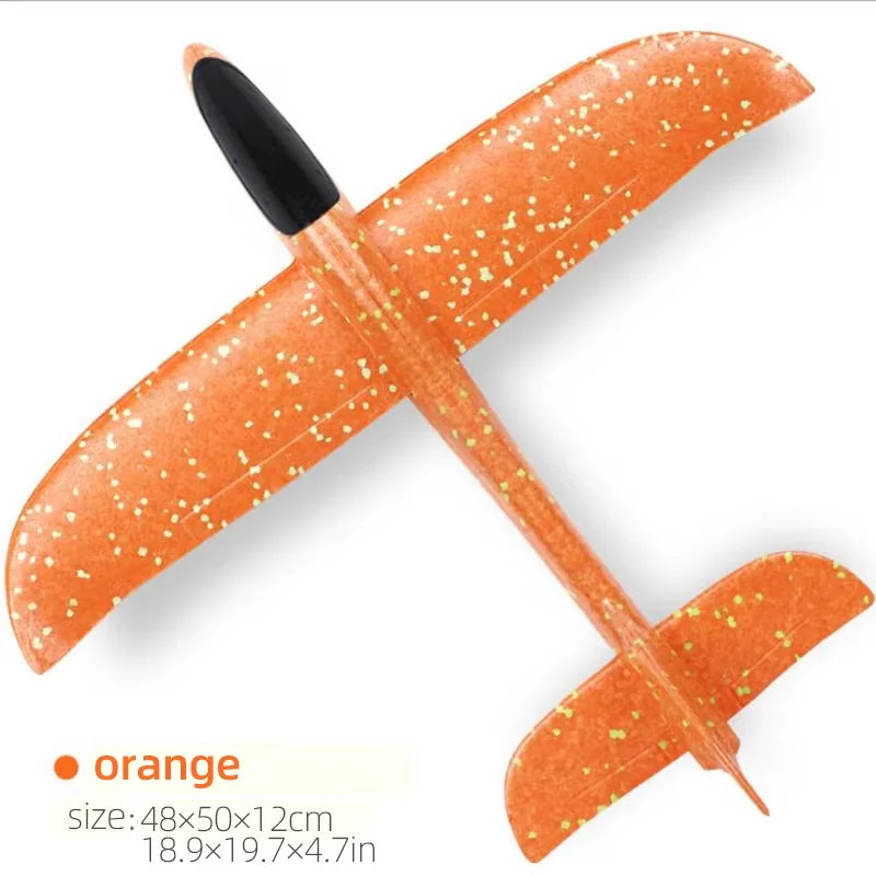 50CM Big Foam Plane Glider Hand Throw Airplane Light Inertial EPP Bubble Planes Outdoor Launch Kids Toys for Children Boys Gift
