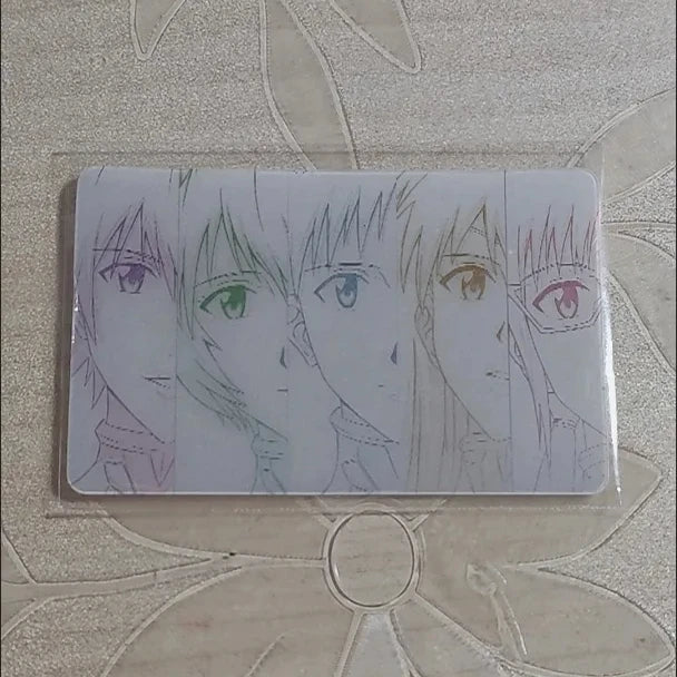 NEON GENESIS EVANGELION Lenticular Card Anime Cartoon 3D Changing Card Funny Toys Bag Accessories Decoration Perfect Gifts