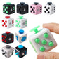 Square Infinity Dice Fidget Toy with Tactile Buttons Multifunctional 6-Side Decompression Cube Clicker Switch Gear Dial Joystick