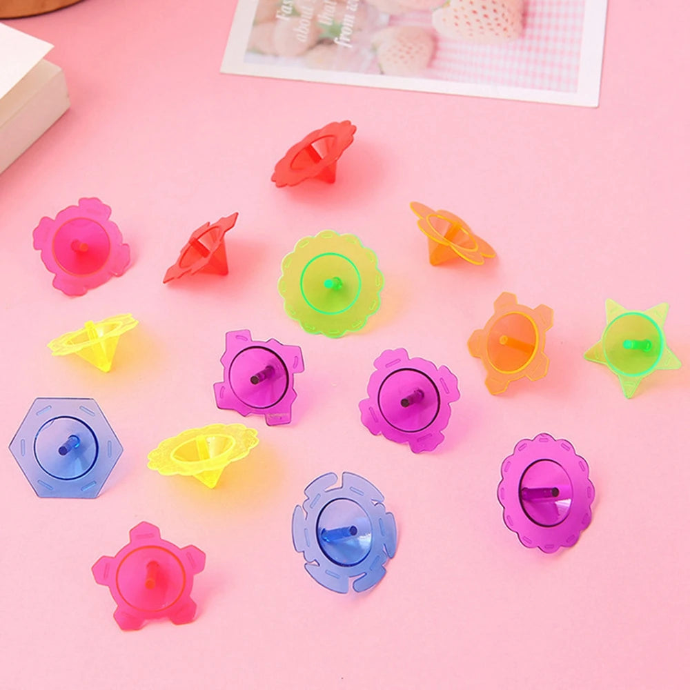 100PCS for Kids Boys Girls Mini Gyro Toy Plastic Colorful Sensory Toys Party Favors Stress Relief Gifts Stocking Stuffers