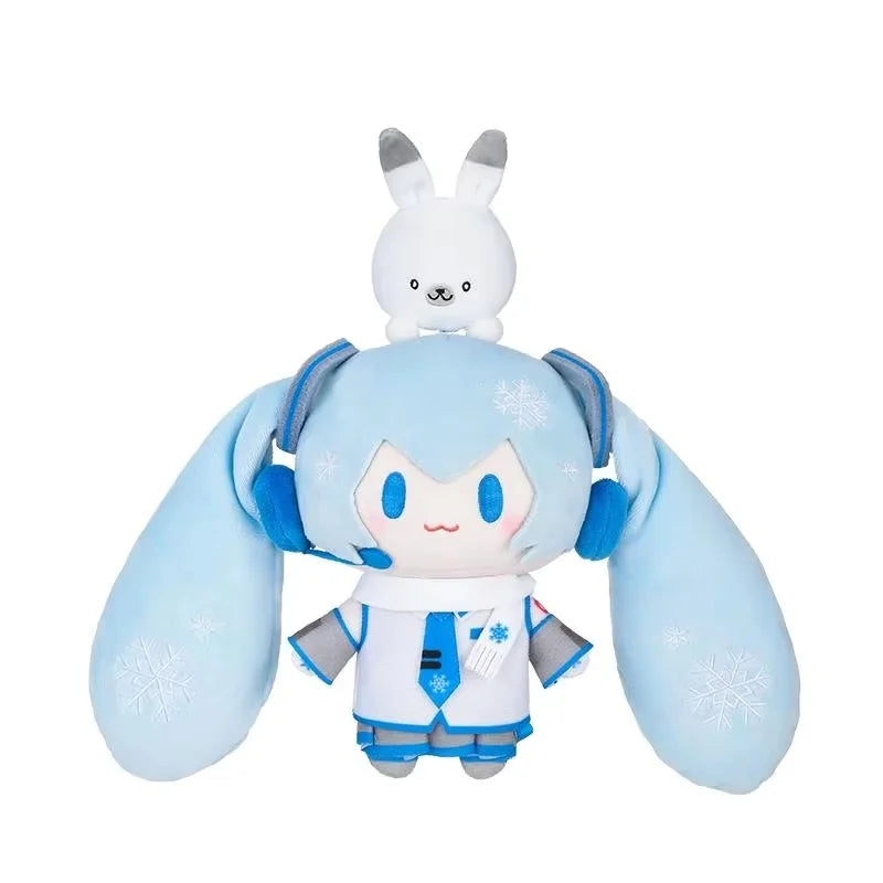 New Hot Hatsune Miku Winter Series Snow Future Top Top Treasure Kawaii Doll Fufu Plush Doll Pendant Girl Birthday Gift Cute